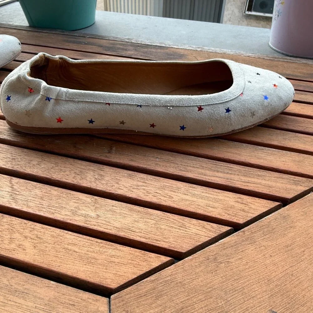 Isabel Marat Ballet Flats With Red, White, and Blue  Stars Size 37 - Picture 5 of 9